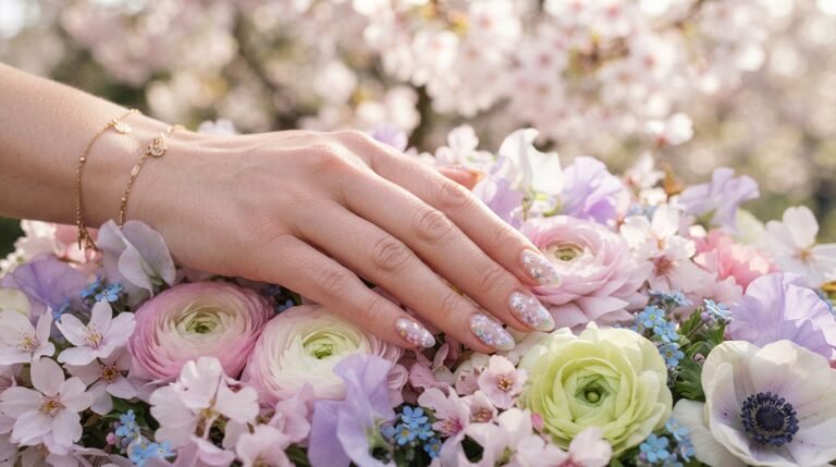 20 Aesthetic Spring Floral Star Nail Designs to Brighten Your Day