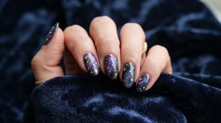 How to Create Galaxy Star Nail Art for Beginners