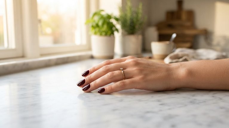How to Do Maroon Nail Art at Home Without Salon Costs