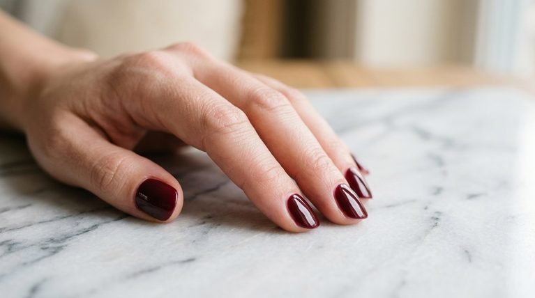 25 Creative Maroon Nail Art for Short Nails That Add Instant Length